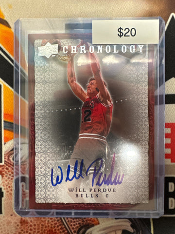 2007-08 Upper Deck NBA Chronology Will Perdue Autograph