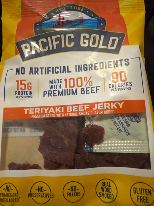 Cafe Pacific Gold Teriyaki beef jerky