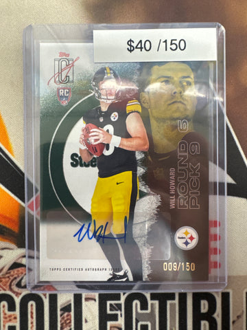 2025 Topps Signature Class NFL Will Howard Rookie Autograph /150