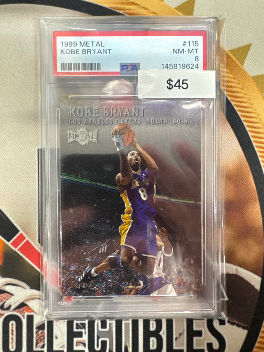 1999 Skybox Metal Kobe Bryant PSA 8