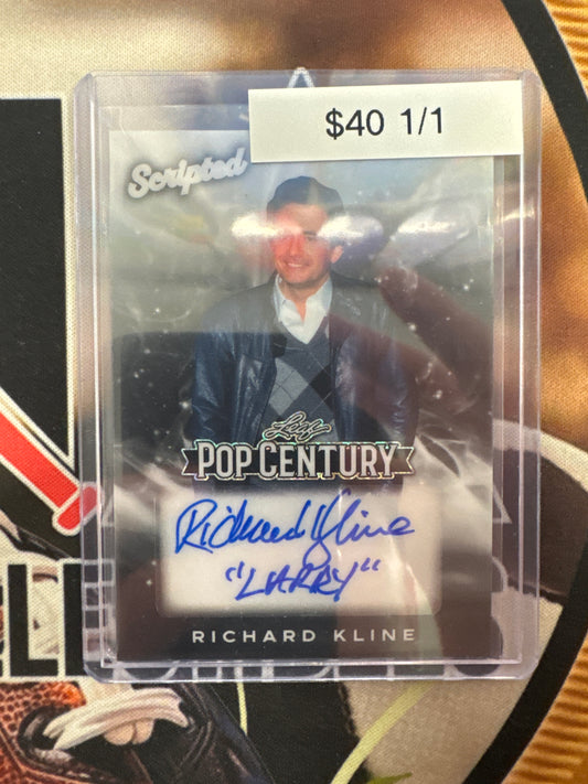 2026 Leaf Pop Century Richard Kline Scripted Autograph 1/1
