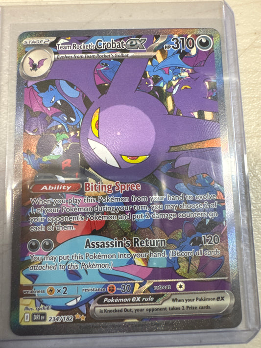 Pokemon Team Rocket’s Crobat ex 234/182 Destined Rivals
