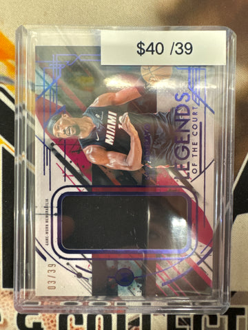 2026 Topps Motif Basketball Bam Adebayo Legends Of The Court Relic Blue Refractor /39