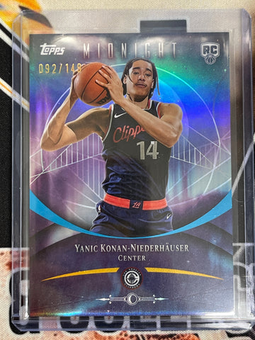 2025-26 Topps Midnight Basketball Yanic Konan-Niederhäuser Rookie /149