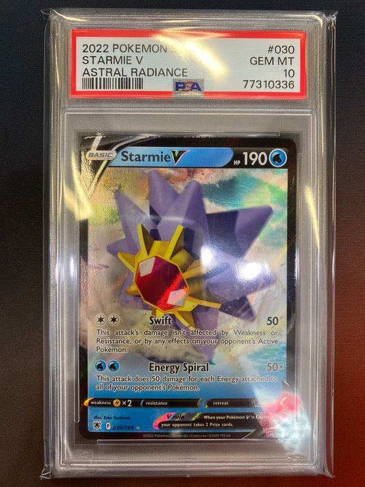 Pokémon Starmie V Astral Radiance 030/189 PSA 10