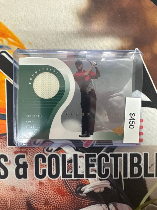2001 Upper Deck Golf Tiger Woods Authentic Golf Shirt Patch