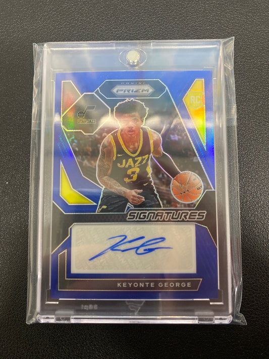 2023-24 Panini PRIZM NBA Keyonte George Rookie Signature Blue PRIZM /49