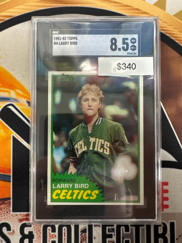 1981-82 Topps NBA Larry Bird SGC 8.5