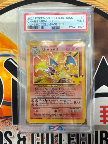 Pokémon Charizard Classic Collection Holo Celebrations 4/102 PSA 9