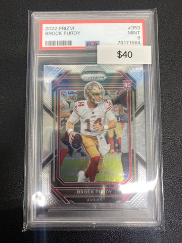 2022 Prizm Brock Purdy Rookie PSA 9