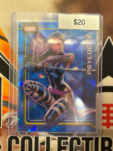 2026 Topps Chrome Marvel Sapphire Psylocke Sapphire Base