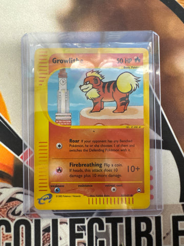 Pokémon Growlithe Aquapolis Reverse Holo 80/147 DM