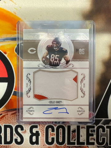 2020 Panini National Treasures NFL Cole Kmet Rookie Patch Autograph /99