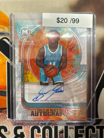 2026 Topps Motif Basketball Sion James Deco Rated Autographs Rookie Refractor /99