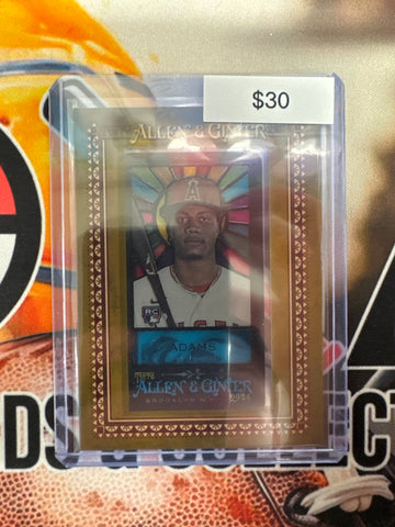 2024 Topps Allen & Ginter Jordyn Adams Rookie Framed Mini Stained Glass