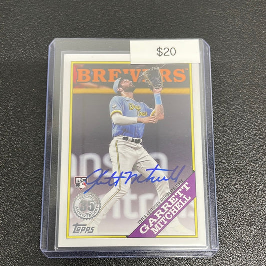 2023 MLB Topps Garrett Mitchell Rookie Auto