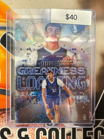 2025-26 Topps Bowman Basketball Cooper Flagg Greatness Loading Rookie Insert