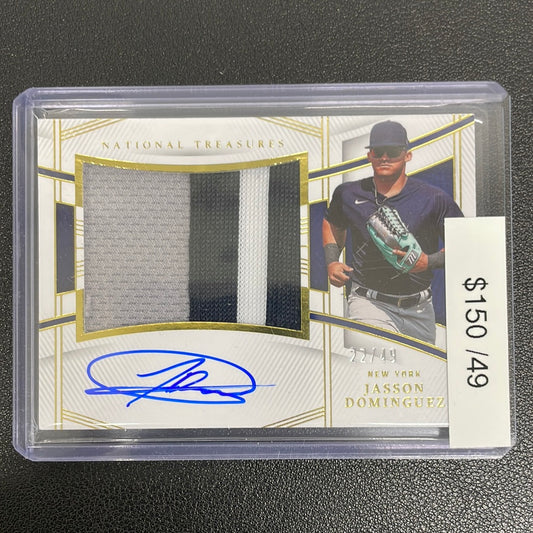 2023 National Treasures Baseball Jasson Dominguez Patch Auto /49