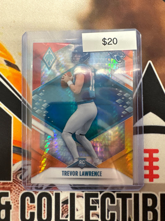2021 Panini Phoenix NFL Trevor Lawrence Rookie Fireburst