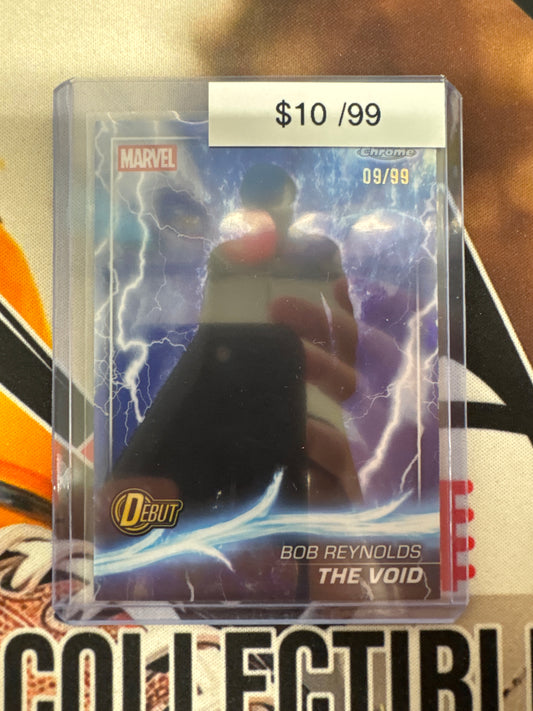 2025 Topps Chrome Marvel Studios Bob Reynolds The Void Thor Refractor /99 Debut