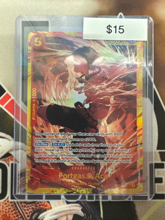 One Piece Portgas.D.Ace OP16-118 The Time Of Battle Super Rare NM