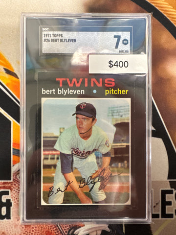 1971 Topps MLB Bert Blyeven SGC 7