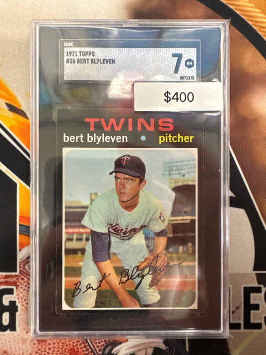 1971 Topps MLB Bert Blyeven SGC 7