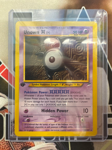 Pokémon Unown (X) Neo Destiny 1st Edition 30/105 Rare NM