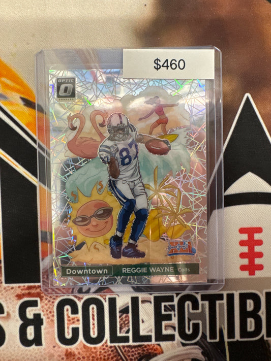 2023 Panini Donruss Optic NFL Reggie Wayne Downtown Super Bowl XLI