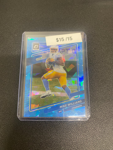 2021 NFL Donruss Optic Mike Williams Blue Ice /15