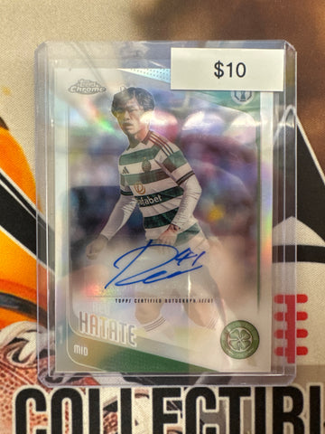 2026 Topps Chrome Champions League Reo Hatate Refractor Autograph