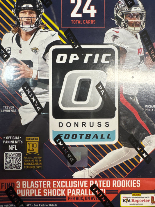 2024 Optic NFL blaster purple shock parallels