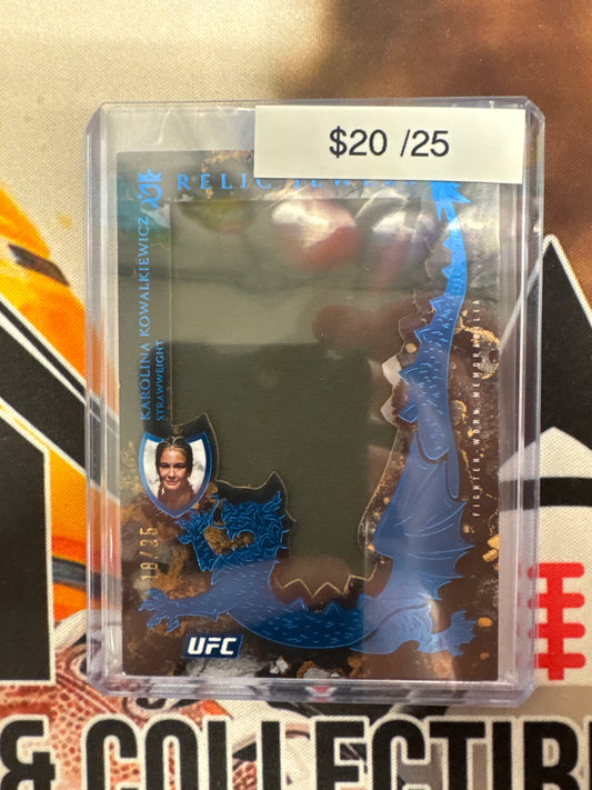 2025 Topps Royalty UFC Karolina Kowalkiewcz Relic Jewels Blue Refractor /25