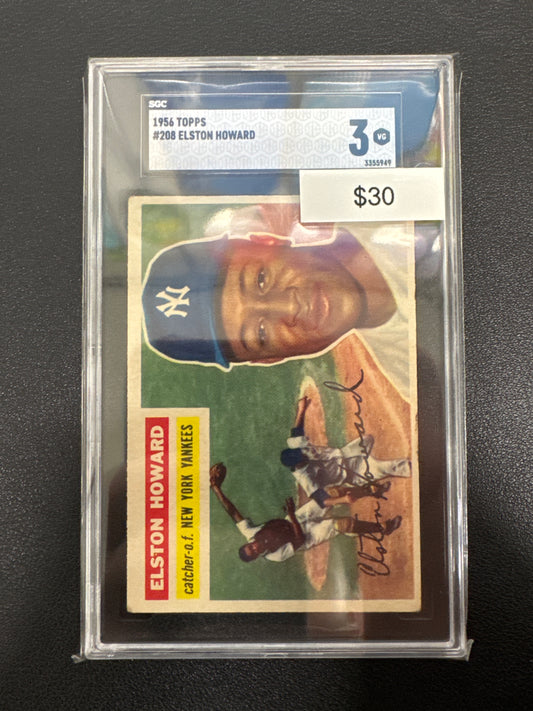 1956 Topps MLB Elston Howard SGC 3