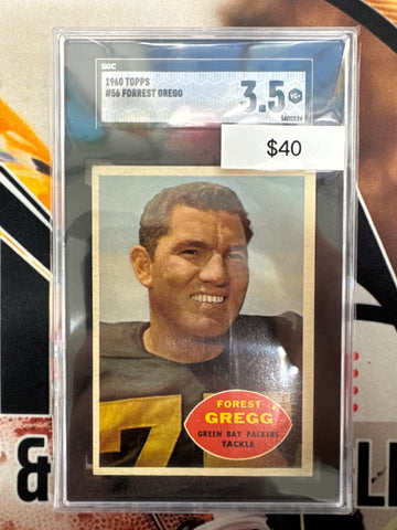1960 Topps Football Forest Gregg SGC 3.5