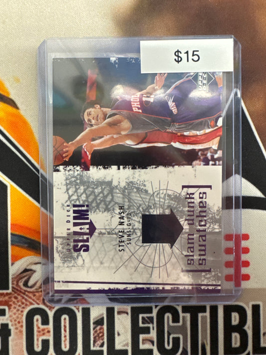 2005 Upper Deck Basketball Steve Nash Slam Dunk Swatches