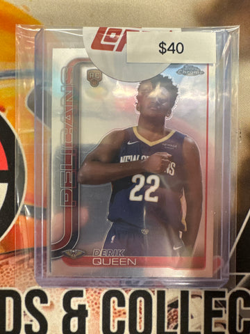 2025 Topps Chrome NBA Derik Queen Rookie Image Variation