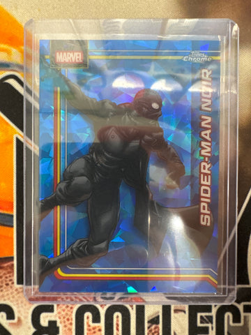 2026 Topps Chrome Marvel Sapphire Spider-Man Noir Base