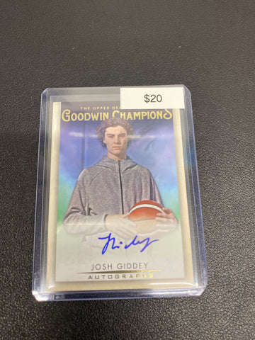 2021 NBA Goodwin Champions Josh Giddey Auto