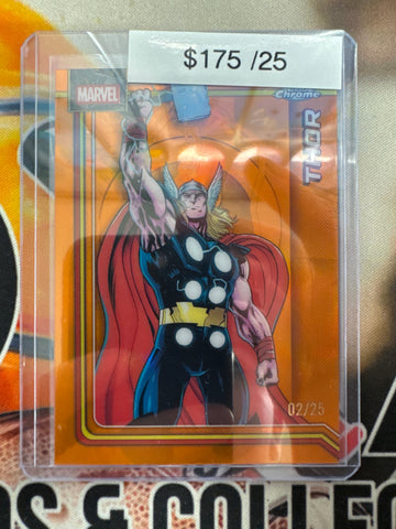 2026 Topps Chrome Marvel Thor Orange Refractor /25