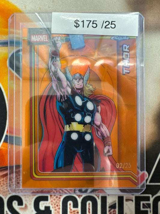 2026 Topps Chrome Marvel Thor Orange Refractor /25