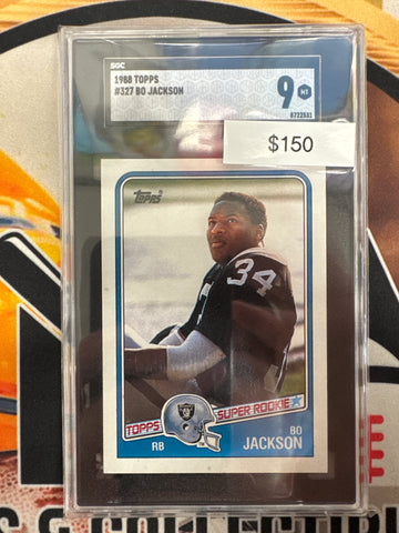1980 Topps NFL Bo Jackson Topps Super Rookie SGC 9