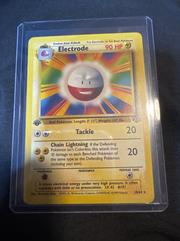 Pokémon Electrode Jungle 18/64 1st Edition