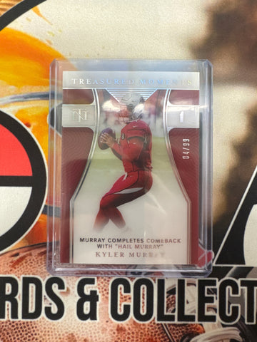 2021 Panini National Treasures NFL Kyler Murray Treasured Moments /99