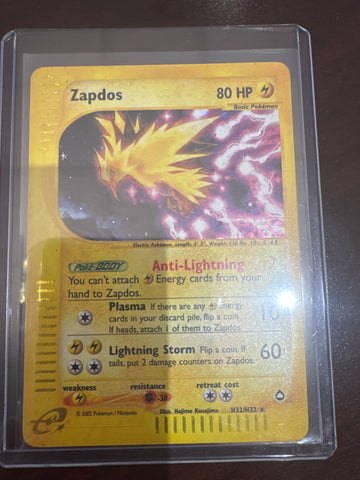 Pokemon Zapdos H32/H32 Aquapolis HP