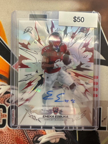 2026 Topps Resurgence NFL Emeka Egbuka Rookie Autograph Refractor