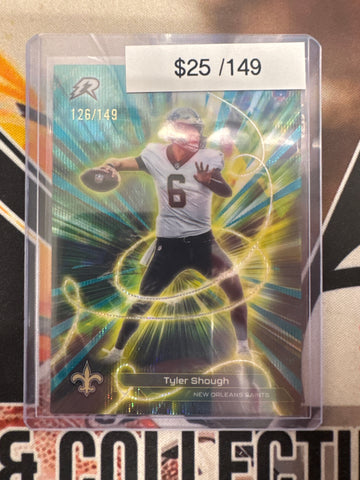 2026 Topps Resurgence NFL Tyler Shough Conductors Teal Wave Refractor /149