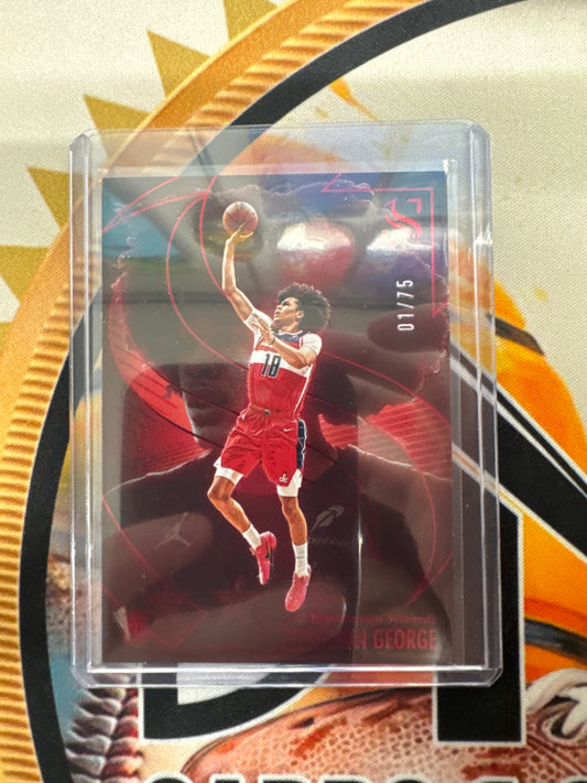 2024-25 Panini Silhouette NBA Kyshawn George Red Refractor /75