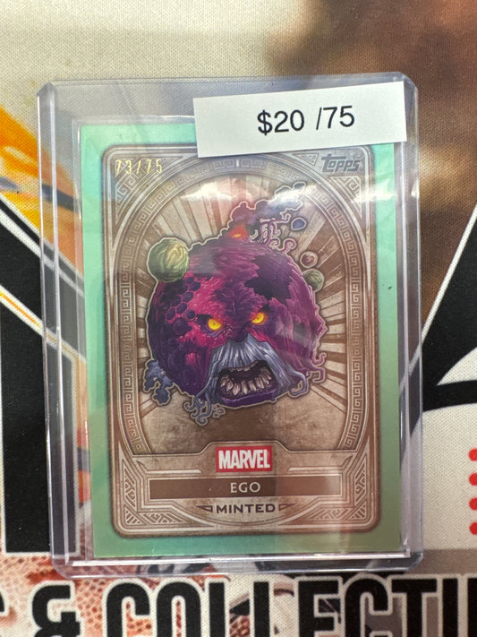 2035 Topps Marvel Minted Ego Bronze Card Teal Refractor /75