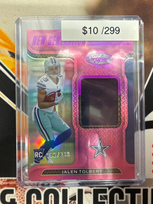 2022 Panini Certified NFL Jalen Tolbert New Generation Rookie Patch Pink /299
